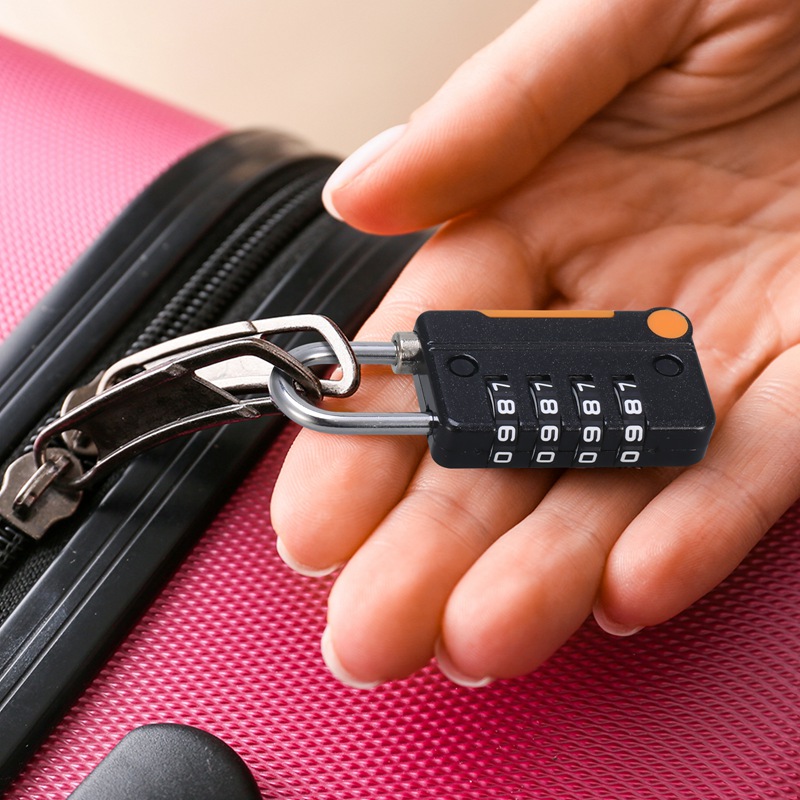 AOWOO 3 Pcs 4 Digit Small Combination Locks, Zinc Alloy Combination Lock Outdoor, Resettable Sport Padlock, Multifunctional Waterproof Password Padlock for Gym, Fence, Staff Locker