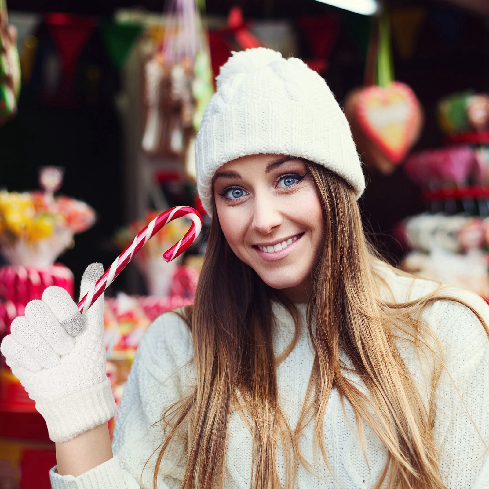 Bocaoying 6 Pairs Winter Gloves for Women - Touchscreen Gloves for Women Cold Weather, Fashion Knit Mittens Warm Winter Gloves