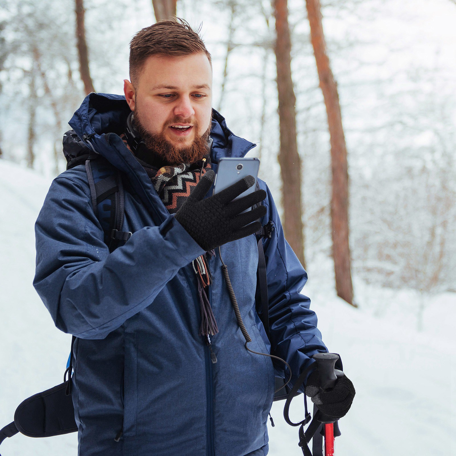 Bocaoying 6 Pairs Winter Gloves for Women - Touchscreen Gloves for Women Cold Weather, Fashion Knit Mittens Warm Winter Gloves