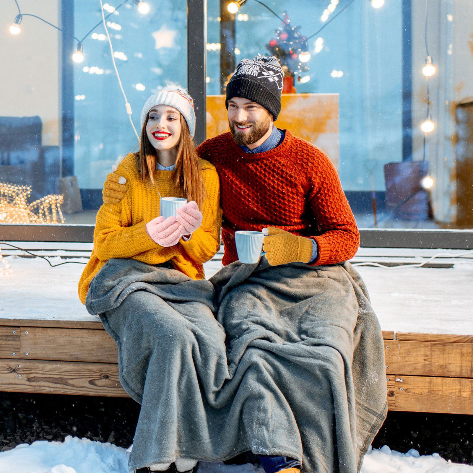 Bocaoying 6 Pairs Winter Gloves for Women - Touchscreen Gloves for Women Cold Weather, Fashion Knit Mittens Warm Winter Gloves