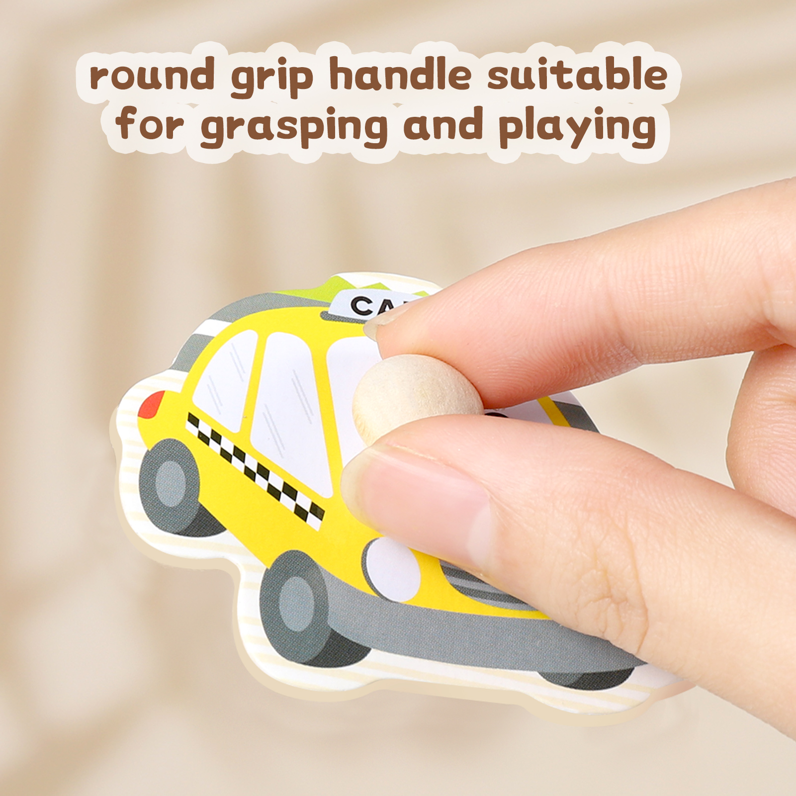 Armscye Wooden Peg Puzzles for Toddlers, 6 Pack 9 x 6 Inch Preschool Educational Learning Puzzle Toys for Kids Age 2, 3, 4 - Animals, Dinosaurs, Ocean, Vehicles, Farms, Numbers