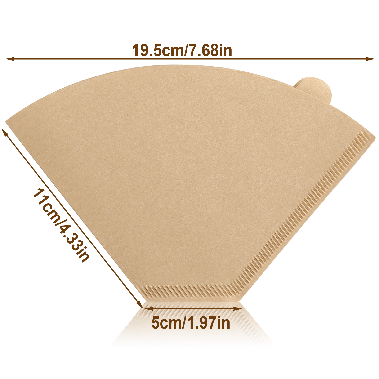 sixwipe 200 Pcs Coffee Filters, Coffee Filters 8 12 Cup, Disposable Coffee Filters Paper, Natural Brown Cone Paper Filter, 4 Replacement Cone Coffee Filters for Pour Over and Drip Coffee Maker