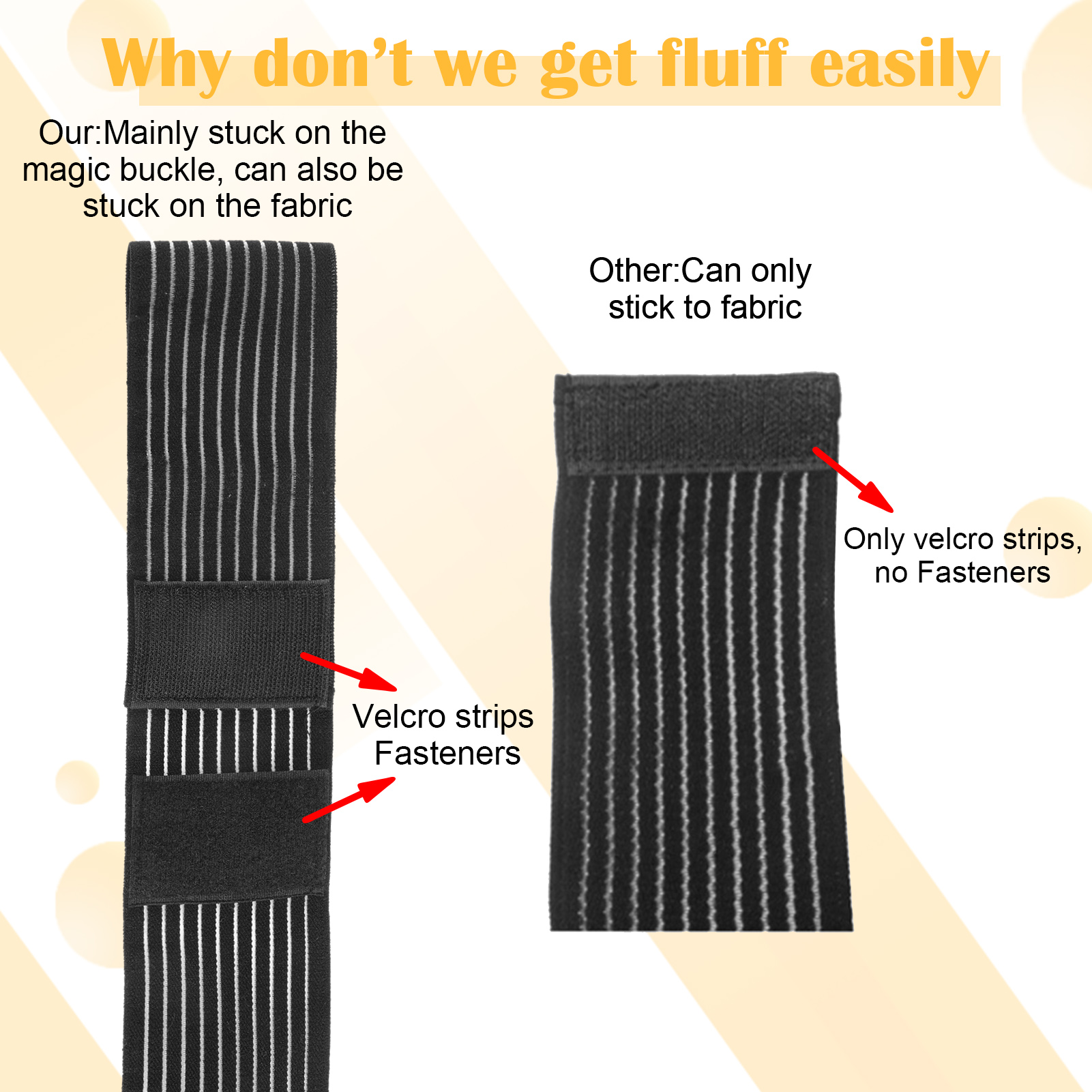 sixwipe 4 Pcs Long Elastic Knee Wraps Leg Brace, Compression Knee Wraps for Pain Relief, Leg Brace for Knee, Bandage Support Wraps for Legs Edema, Sports, Lifting, Stabilizing Ligaments, Joint Pain