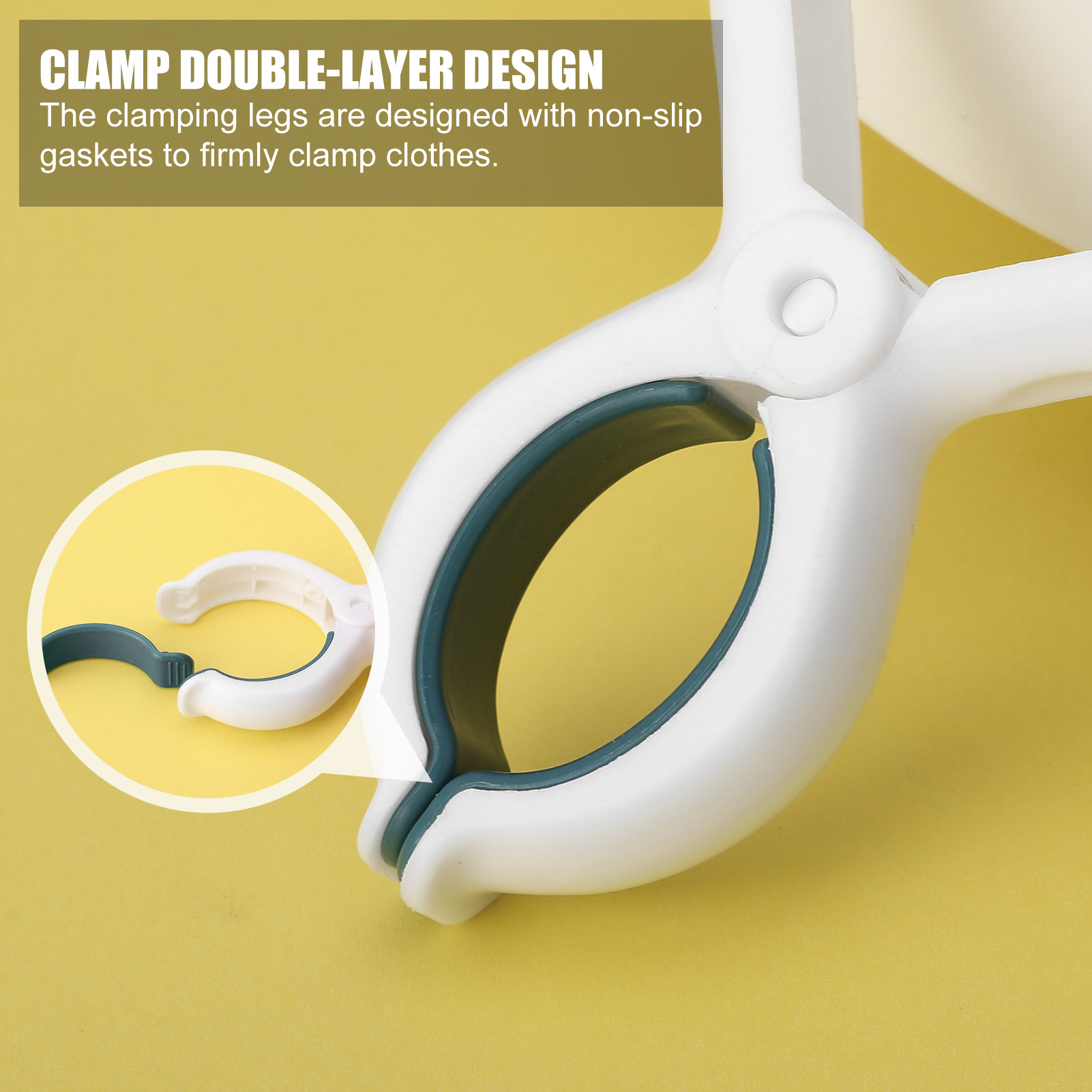 Abaima 10 Pcs Beach Towel Clips,Large Clothes Pins Plastic,Strong Grip Towel Clips for Beach Chair,Heavy Duty Jumbo Size Blanket Clips for Daily Laundry Room,Beach