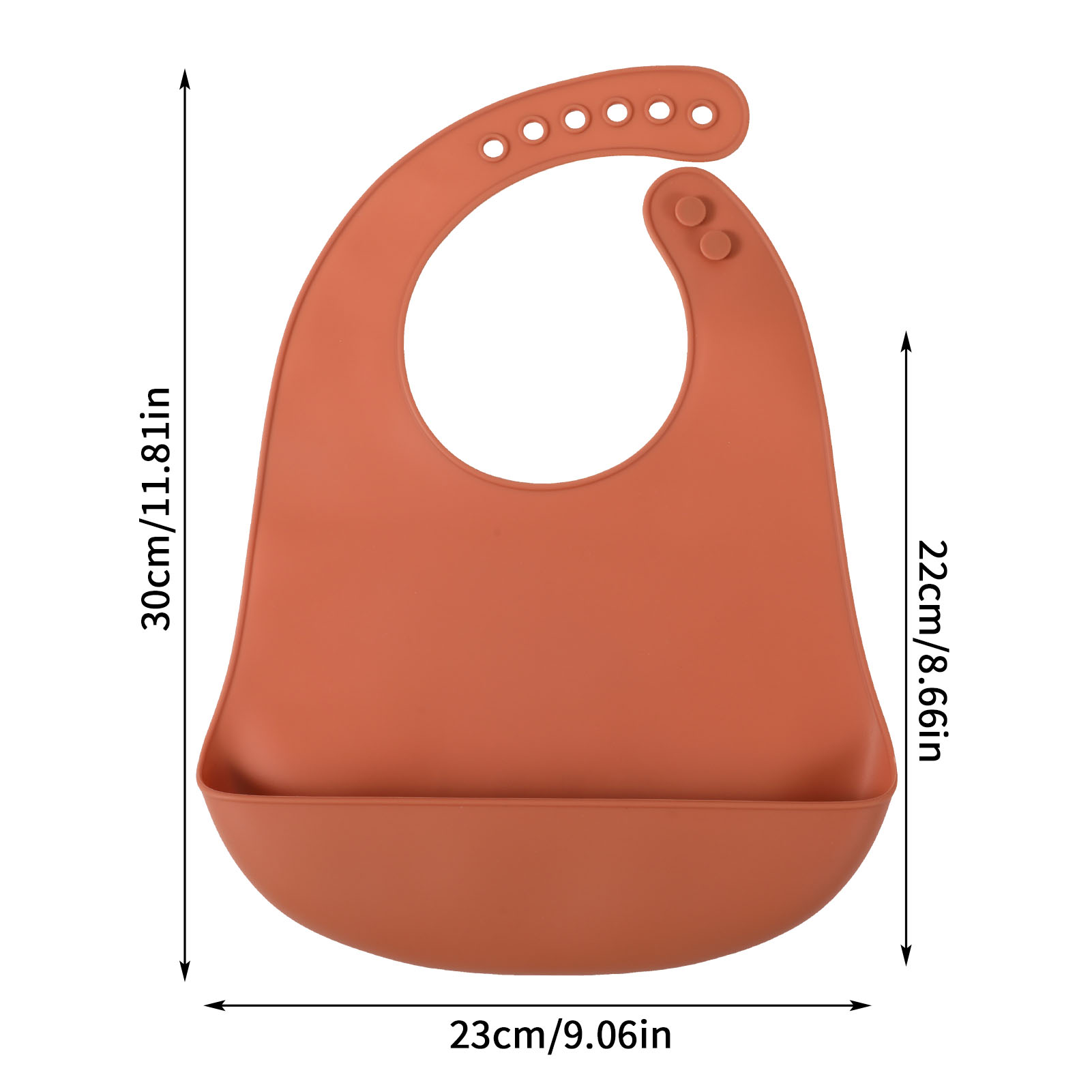 Hengguang Baby Boy and Girl Silicone Waterproof Bib with Food Catcher Pocket, 4 Piece