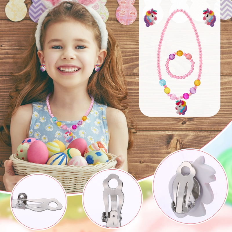 sixwipe 13Pcs Little Girl Unicorn Purse Set, Cute Kids Purse Crossbody Bags with Kids Dress Up Jewelry Set Pretend Play Accessories, Birthday Presents Unicorn Gifts Toy for Girl, Toddler