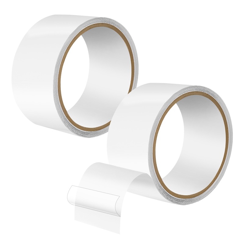 Armscye 2Pack Invisible Tent Repair Tape for Tarp, 2in x 16ft Seal Tape Clear Patch for PVC Coated Awning, Gazebo, Canvas, Nylon, Air Bed Paddling Pool Puncture Repair Kit