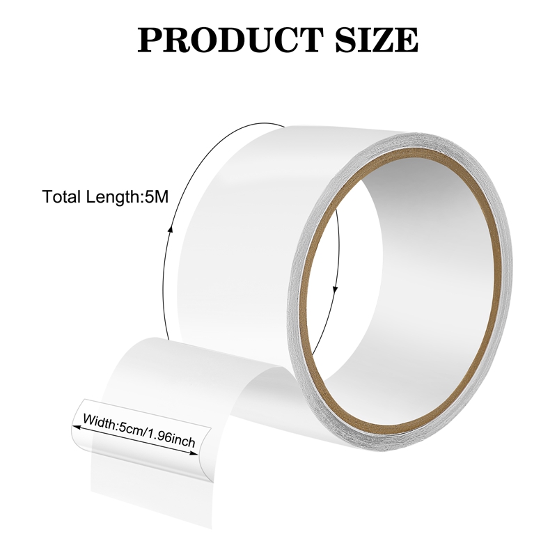 Armscye 2Pack Invisible Tent Repair Tape for Tarp, 2in x 16ft Seal Tape Clear Patch for PVC Coated Awning, Gazebo, Canvas, Nylon, Air Bed Paddling Pool Puncture Repair Kit