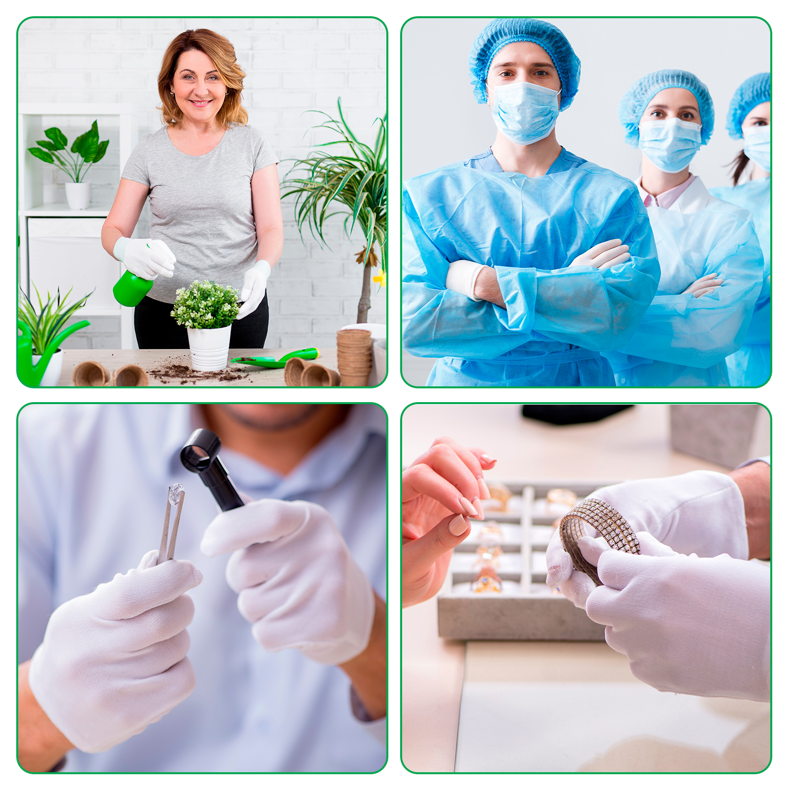 Bocaoying 30 Pcs White Cotton Gloves for Dry Hand Sleeping, Eczema Moisturizing Gloves for Men and Women, Washable Premium Cotton Gloves for Coin Jewelry Silver Inspection