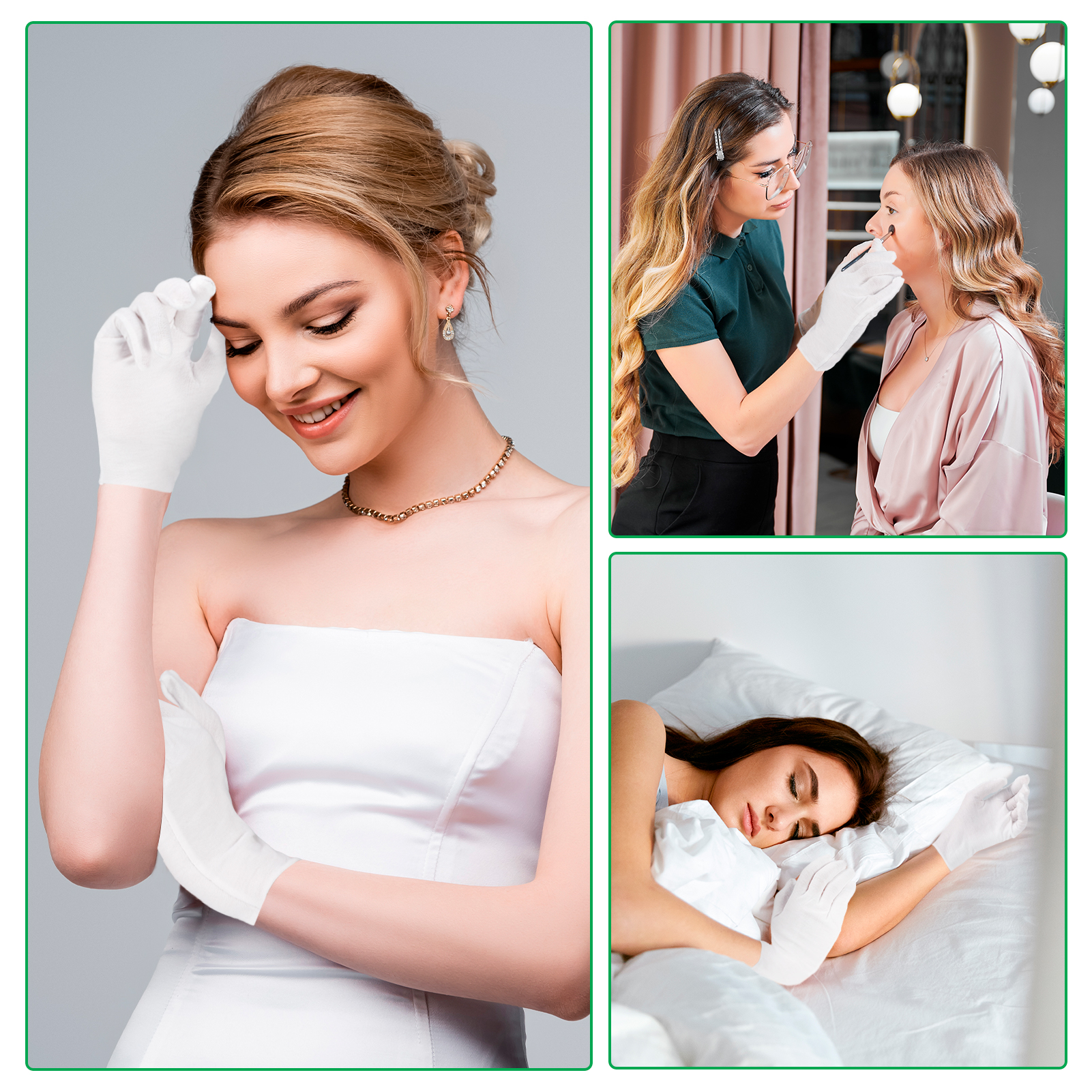 Bocaoying 30 Pcs White Cotton Gloves for Dry Hand Sleeping, Eczema Moisturizing Gloves for Men and Women, Washable Premium Cotton Gloves for Coin Jewelry Silver Inspection