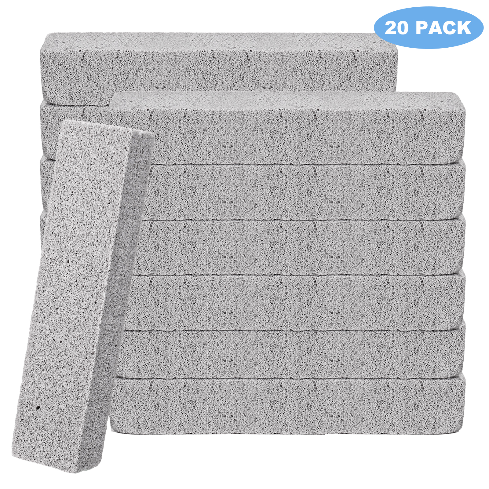 Armscye 20Pack Pumice Stone for Toilet Cleaning Bowl Stick,Powerfully Cleans Hard Water Rings, Calcium Buildup & Stains, Suitable for Cleaning Toilet, Bathtubs, Kitchen Sink, Grill