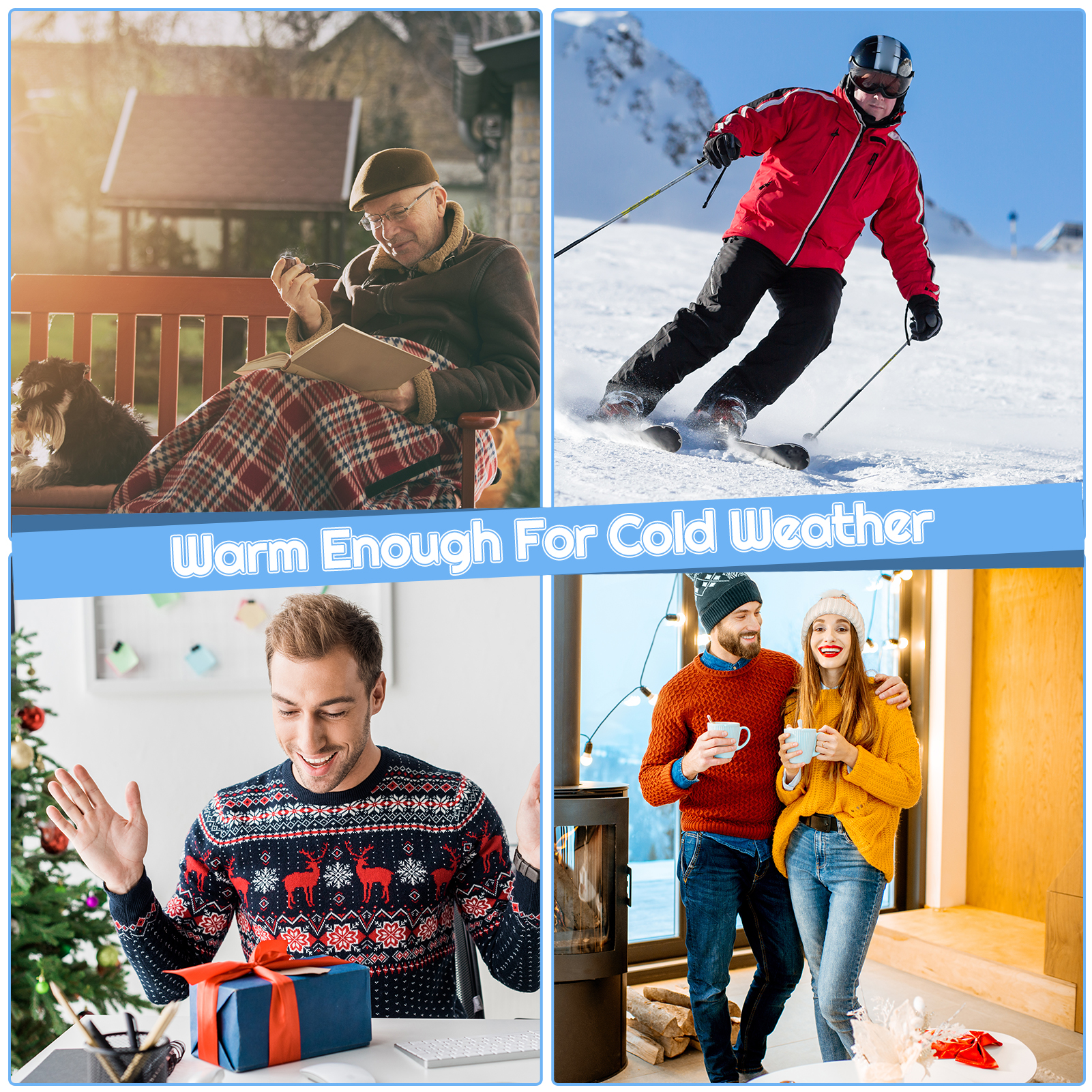 Bocaoying 8 Pairs Fluffy Slipper Socks for Men, Warm Cosy Bed Fuzzy Socks, Winter Thermal Plush Fluffy Socks for Causal Home Sleeping