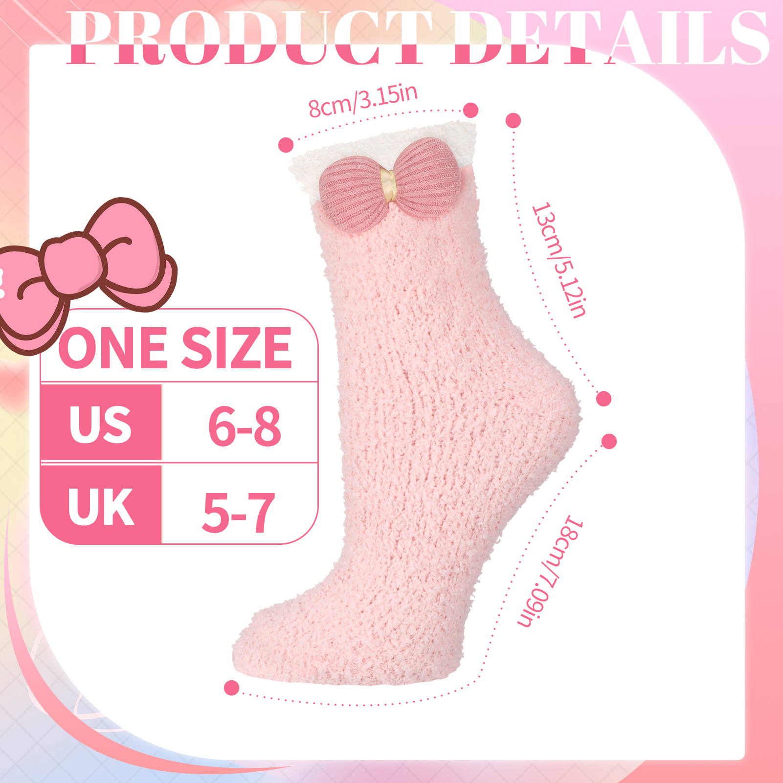 Bocaoying 7 Pairs Women Fuzzy Socks Winter, Cute Funny Slipper Socks Floor Socks, Christmas Socks with Animal Patterns, Warm Coral Fleece Socks, Cozy Fluffy Socks for Sleeping and Outdoor Warmth