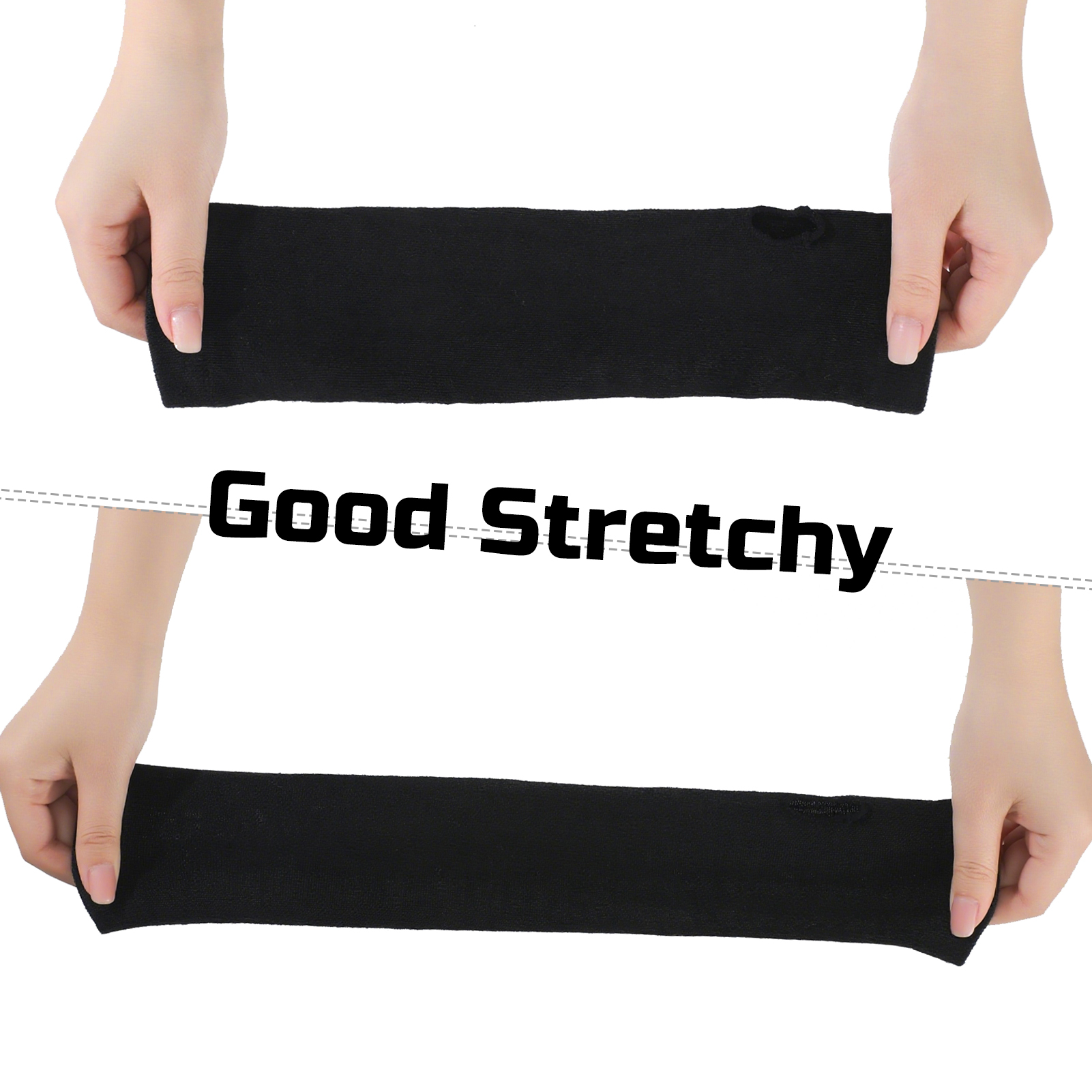 Bocaoying 8 Pairs Arm Warmers For Women, 13 inches Fingerless Gloves, Long Gloves Winter Mittens Length Knitted Arm Warmers, Striped Arm Warmers for Women Girls