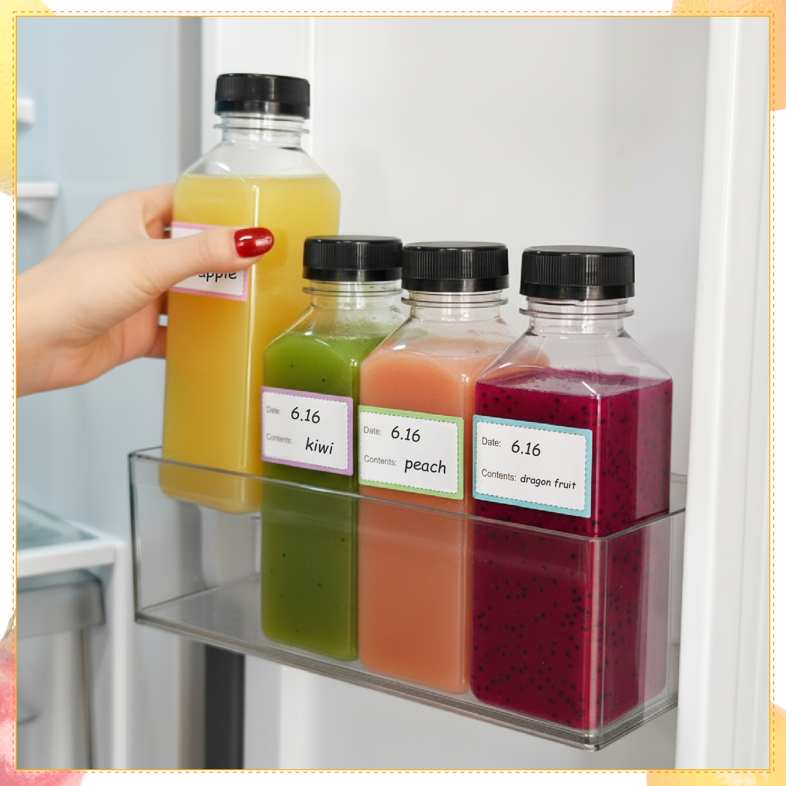 Topekada 36 Pcs 12 oz Empty Plastic Juice Bottles with Lids, Reusable Drink Containers with Brush and Labels, Clear Bulk Juice Containers with Caps for Juicing, Smoothie and Other Beverages