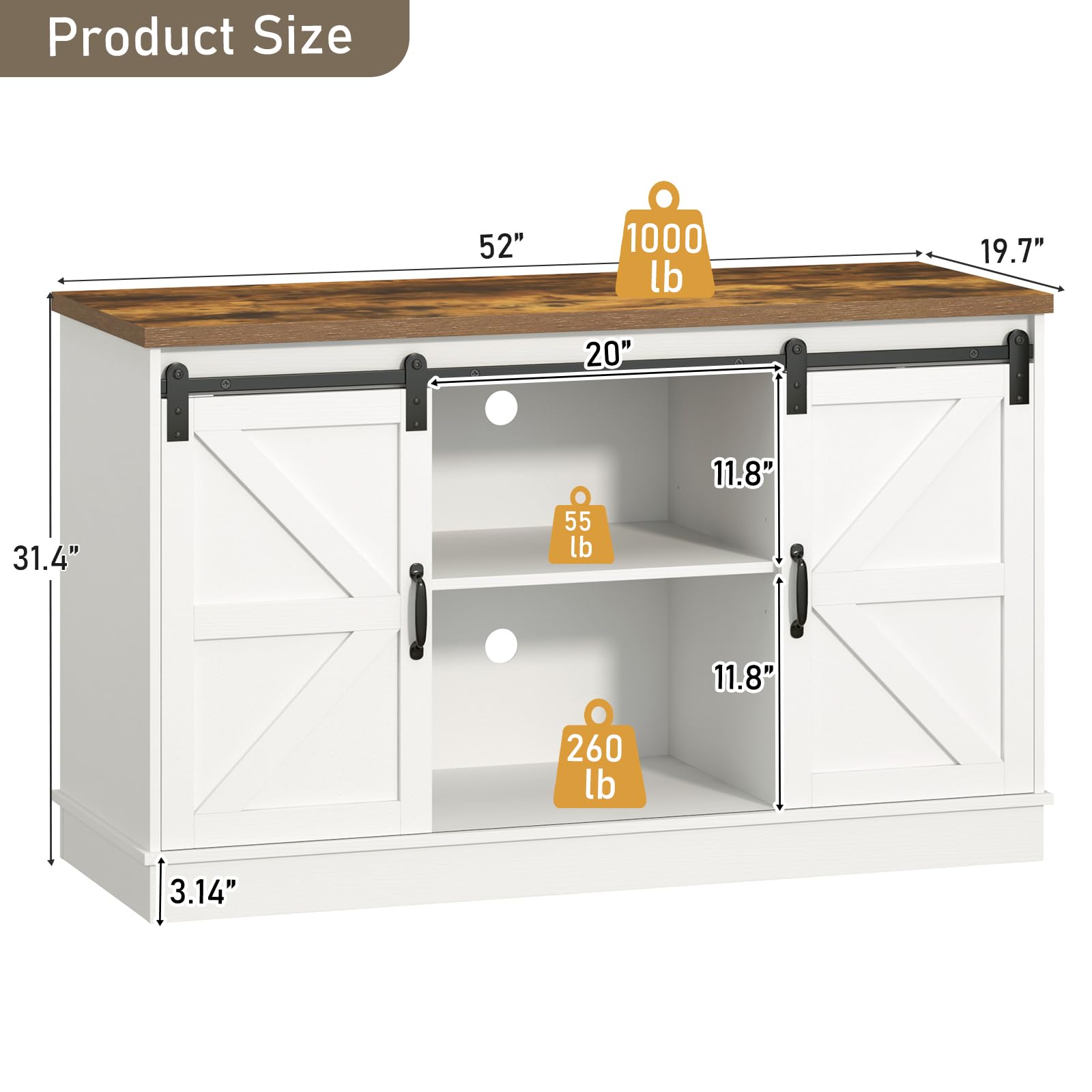55-75 Gallon Fish Tank Stand with Power Outlets, Heavy Duty Metal Aquarium Stand for 2 Fish Tank Accessories Storage, Suit for Turtle Tank, Reptile Terrarium, 880lbs Capacity, Black