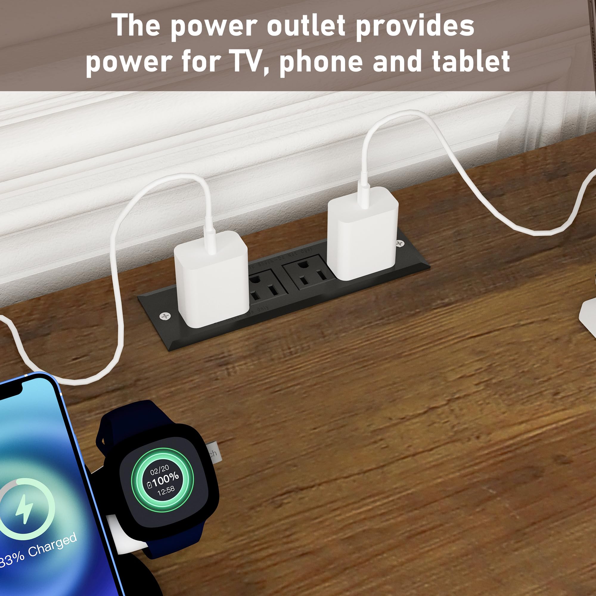 Blotout 103" Entertainment Center for TVs up to 80", Large Wall Unit TV Stand with Storage, Farmhouse TV Wall Unit with Sliding Barn Door and Power Outlet, Rustic Brown