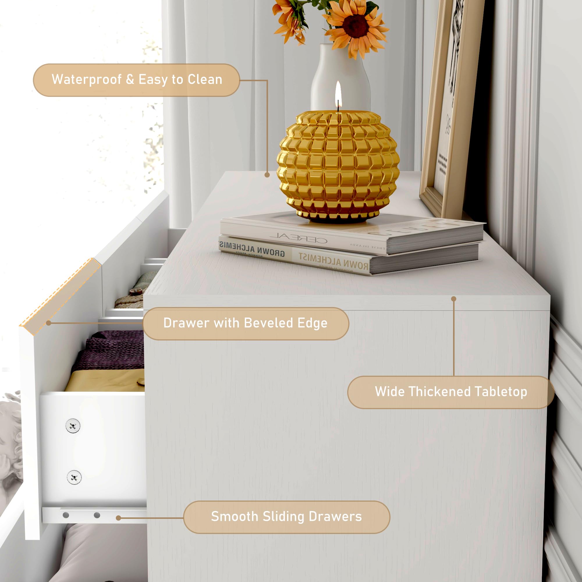 Blotout Modern Black 9 Dresser for Bedroom with Charging Station, 63" Large Wood Chest of 9 Drawers Handle Free, Long Dresser Drawers for Bedroom, Living Room, Entryway, Hallway