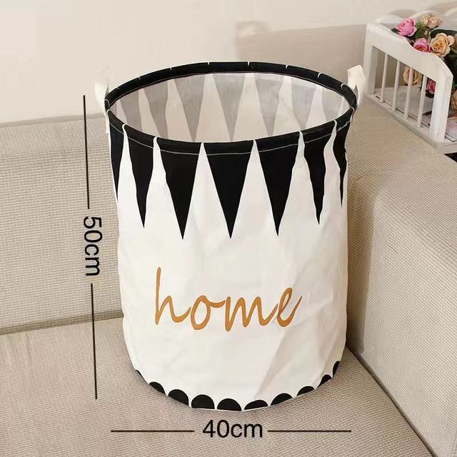 Simple Style Cartoon Storage Box Dirty Clothes Basket Storage Bucket Cotton, Linen and Pink Series Storage Basket Storage Bucket