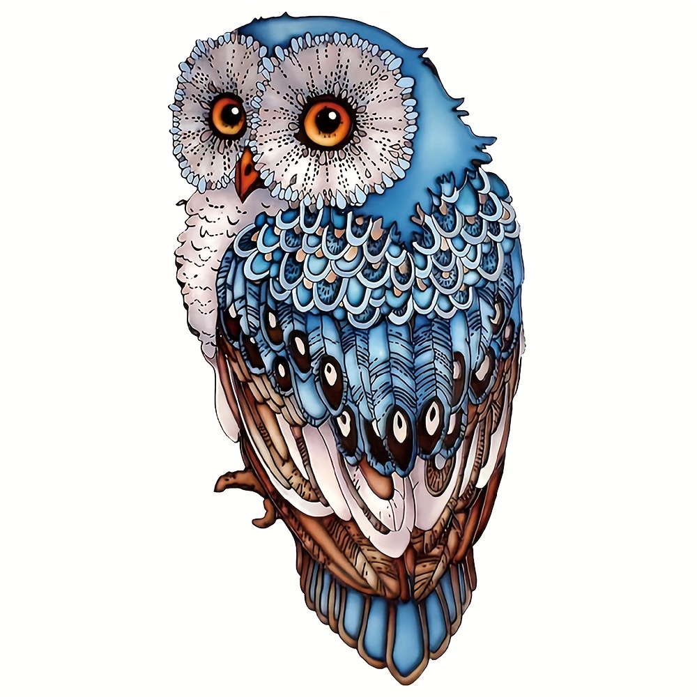 Blue Owl - Wooden Jigsaw Puzzles