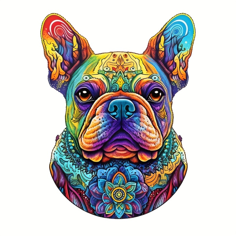 Colorful Dog - Wooden Jigsaw Puzzles