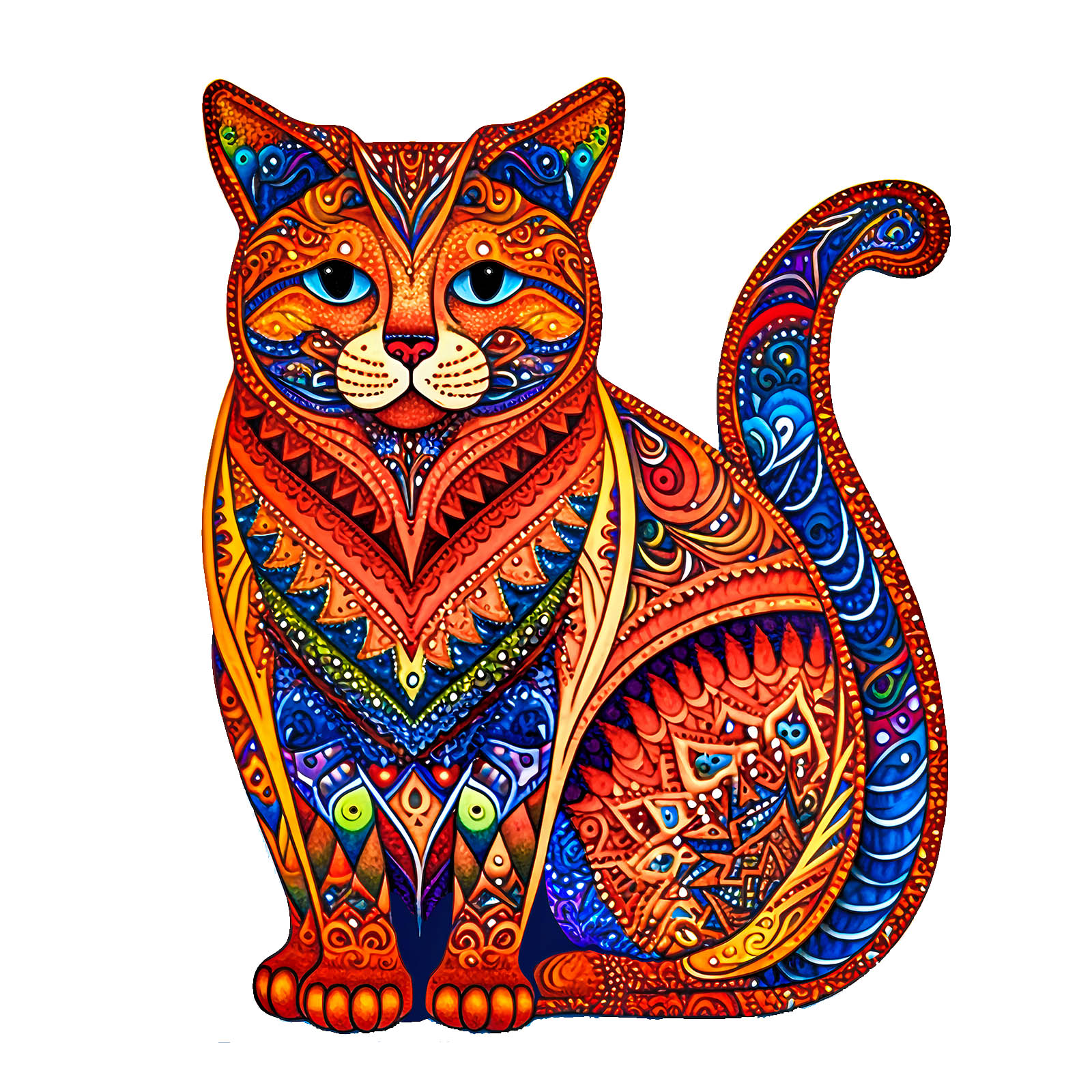 Orange Cat - Wooden Jigsaw Puzzles