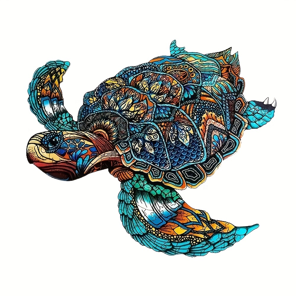 Reef Turtle - Wooden Jigsaw Puzzles