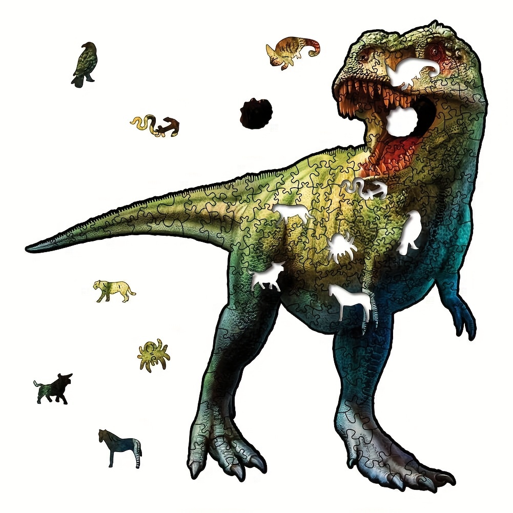 Green Dinosaur - Wooden Jigsaw Puzzle