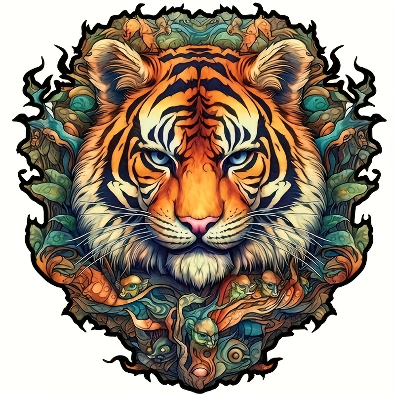 Tiger ‘King of the Jungle’ - Wooden Jigsaw Puzzle