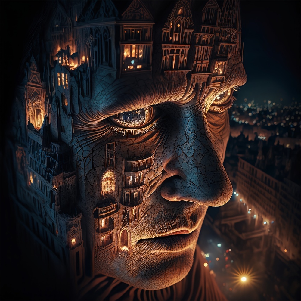 Face City - Wooden Jigsaw Puzzle
