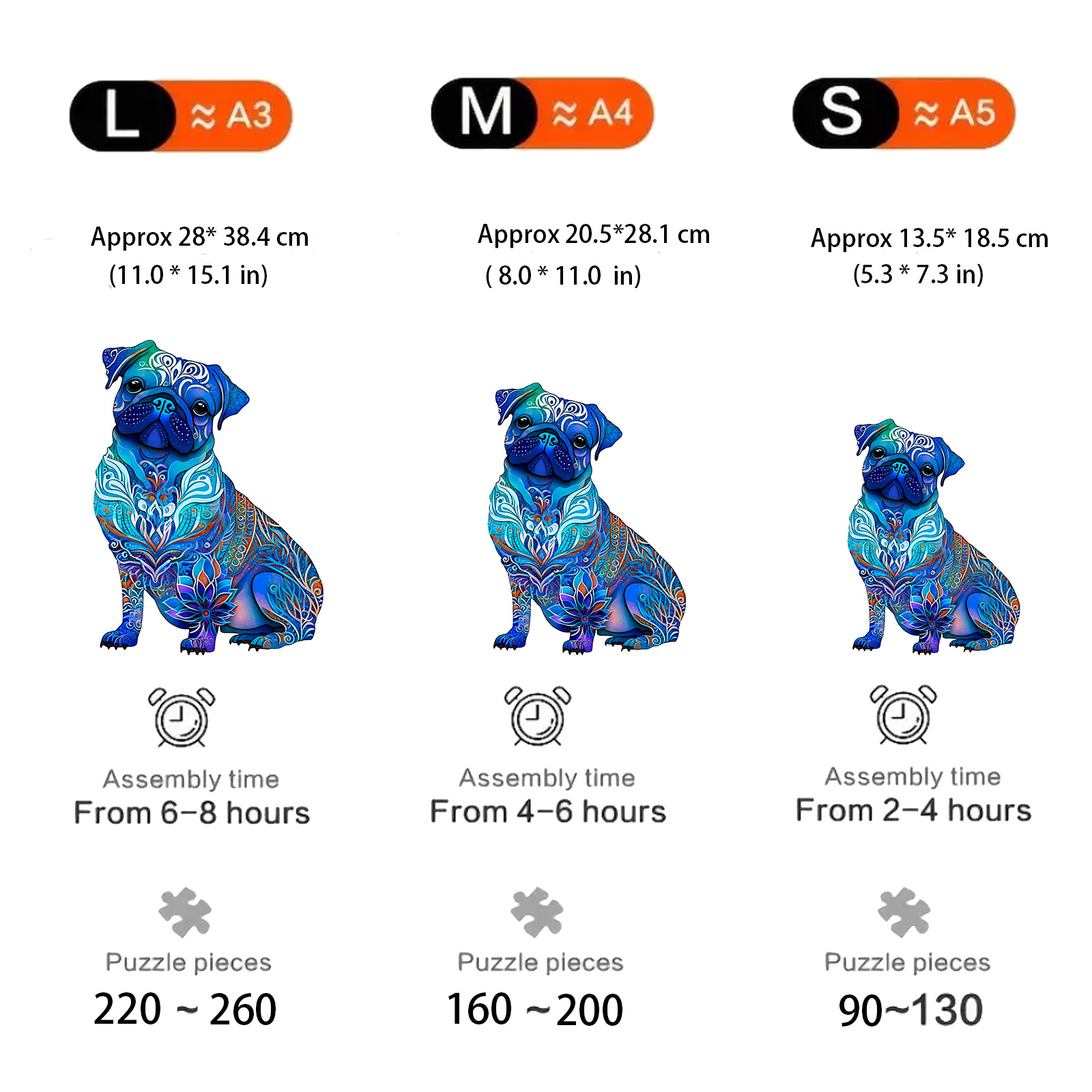 Blue Dog - Wooden Jigsaw Puzzles