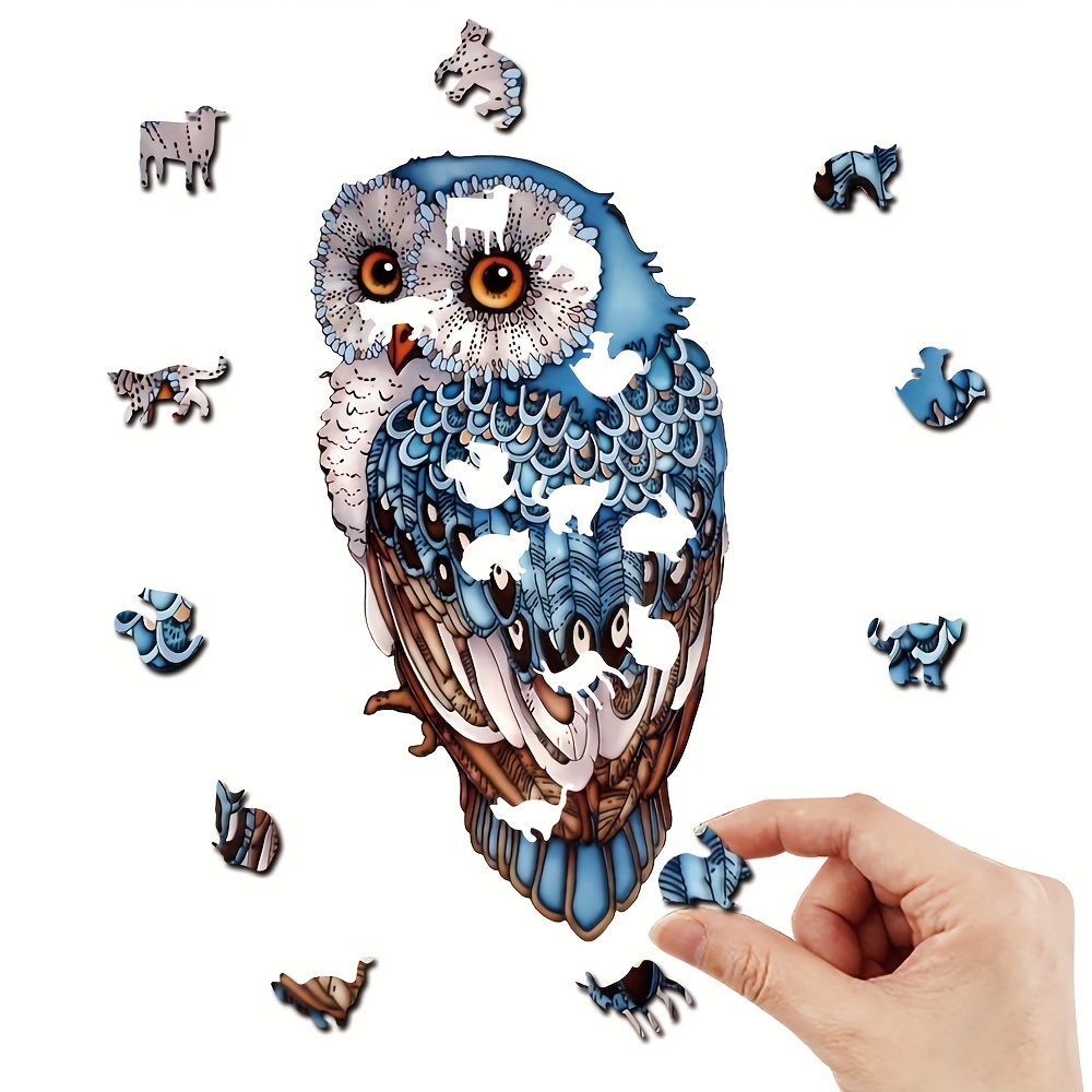 Blue Owl - Wooden Jigsaw Puzzles