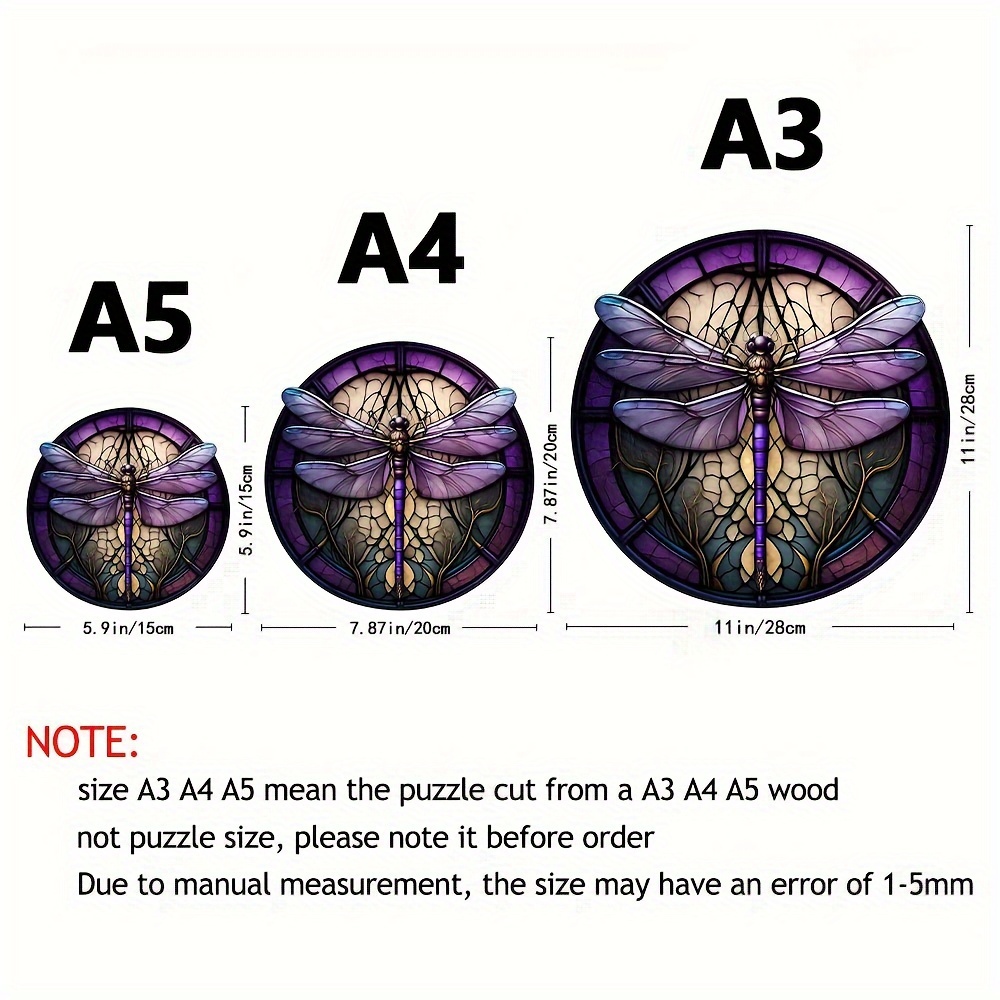 Dragonfly Outside The Window - Wooden Jigsaw Puzzle