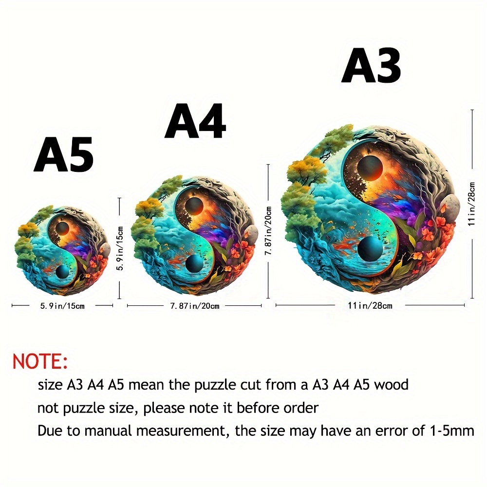 Yin Yang Forest - Wooden Jigsaw Puzzle