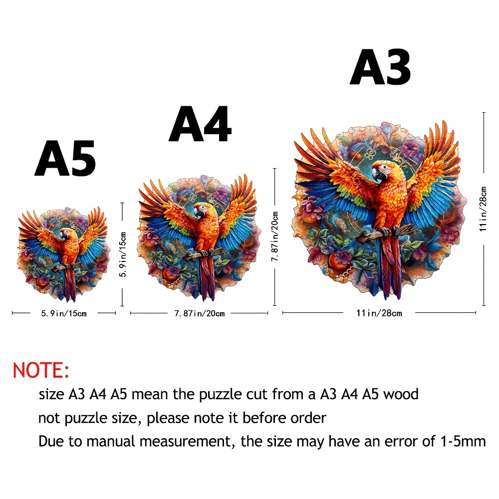 Parrot Tropical Forest - Wooden Jigsaw Puzzle