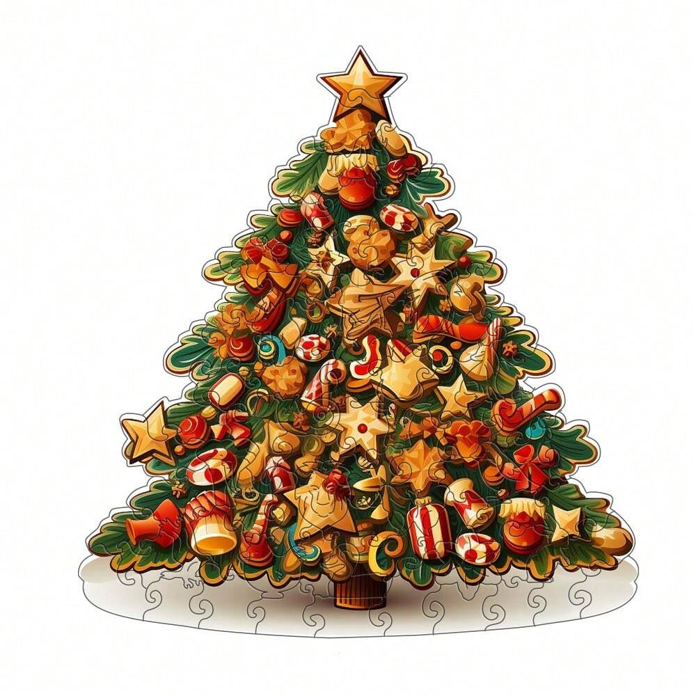 Christmas Tree Family Fun - Wooden Jigsaw Puzzles