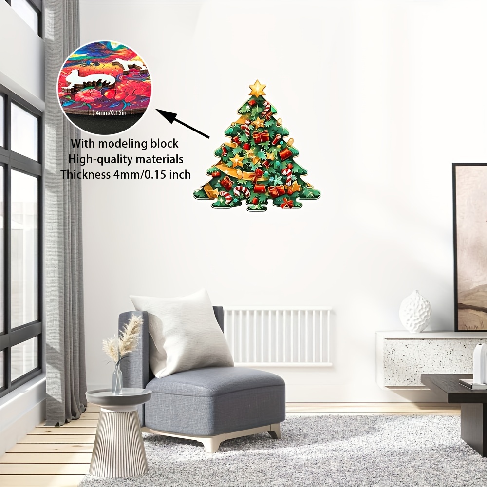 Shiny Christmas Tree - Wooden Jigsaw Puzzles