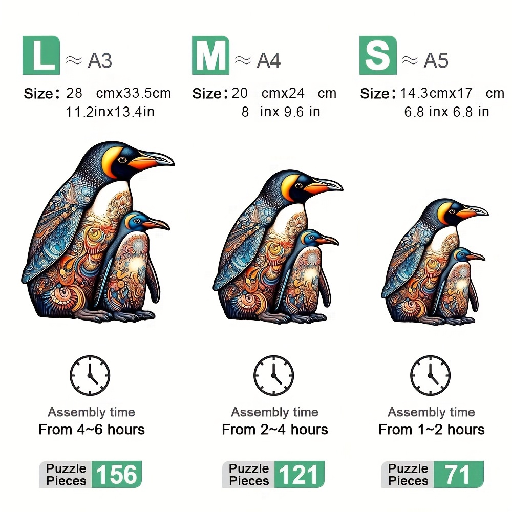 Penguin - Wooden Jigsaw Puzzles