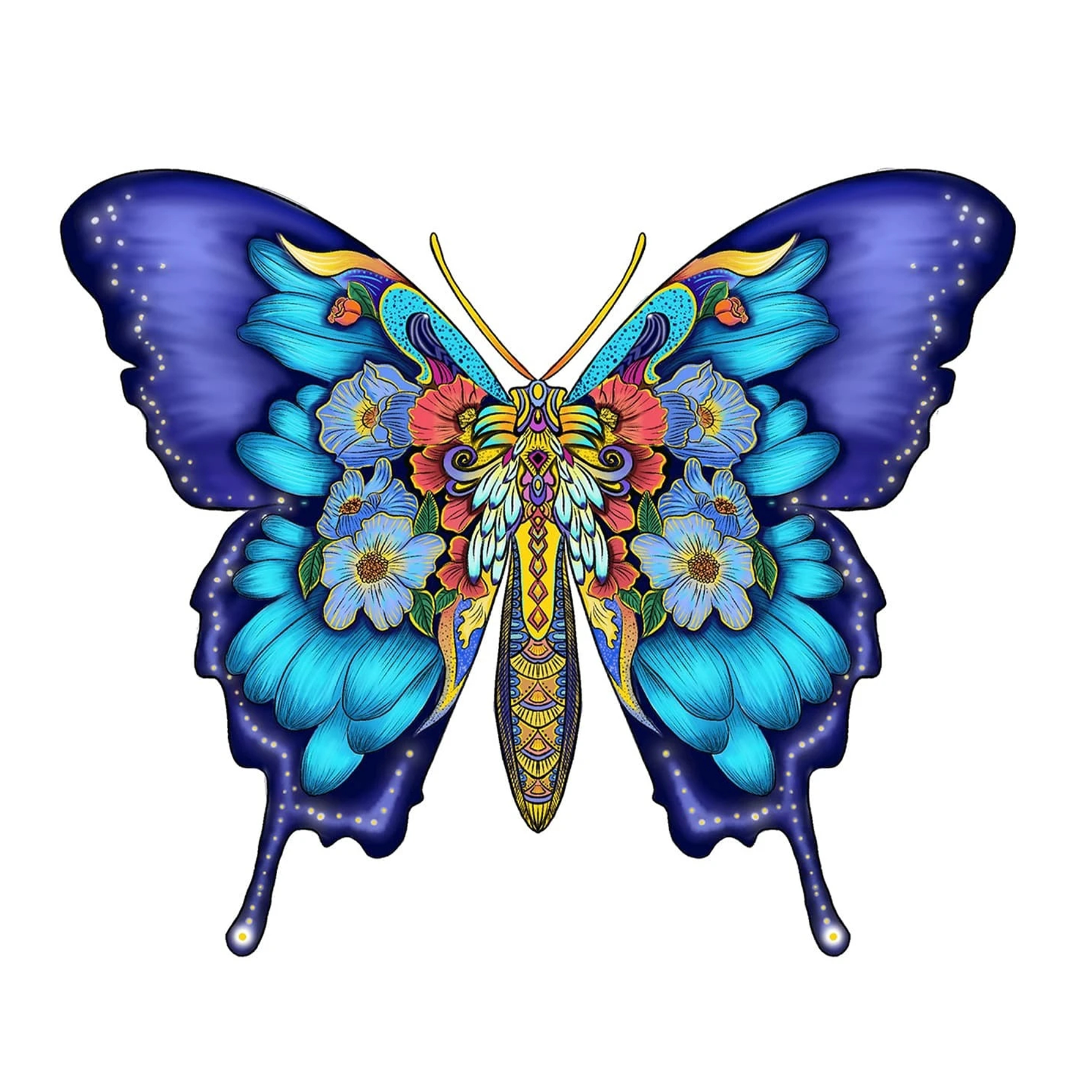 Magnificent Butterfly - Wooden Jigsaw Puzzle
