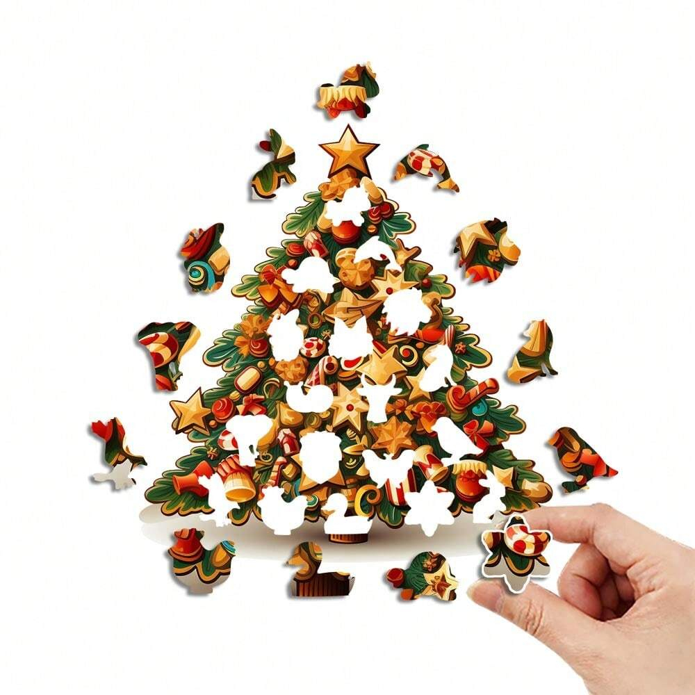 Christmas Tree Family Fun - Wooden Jigsaw Puzzles