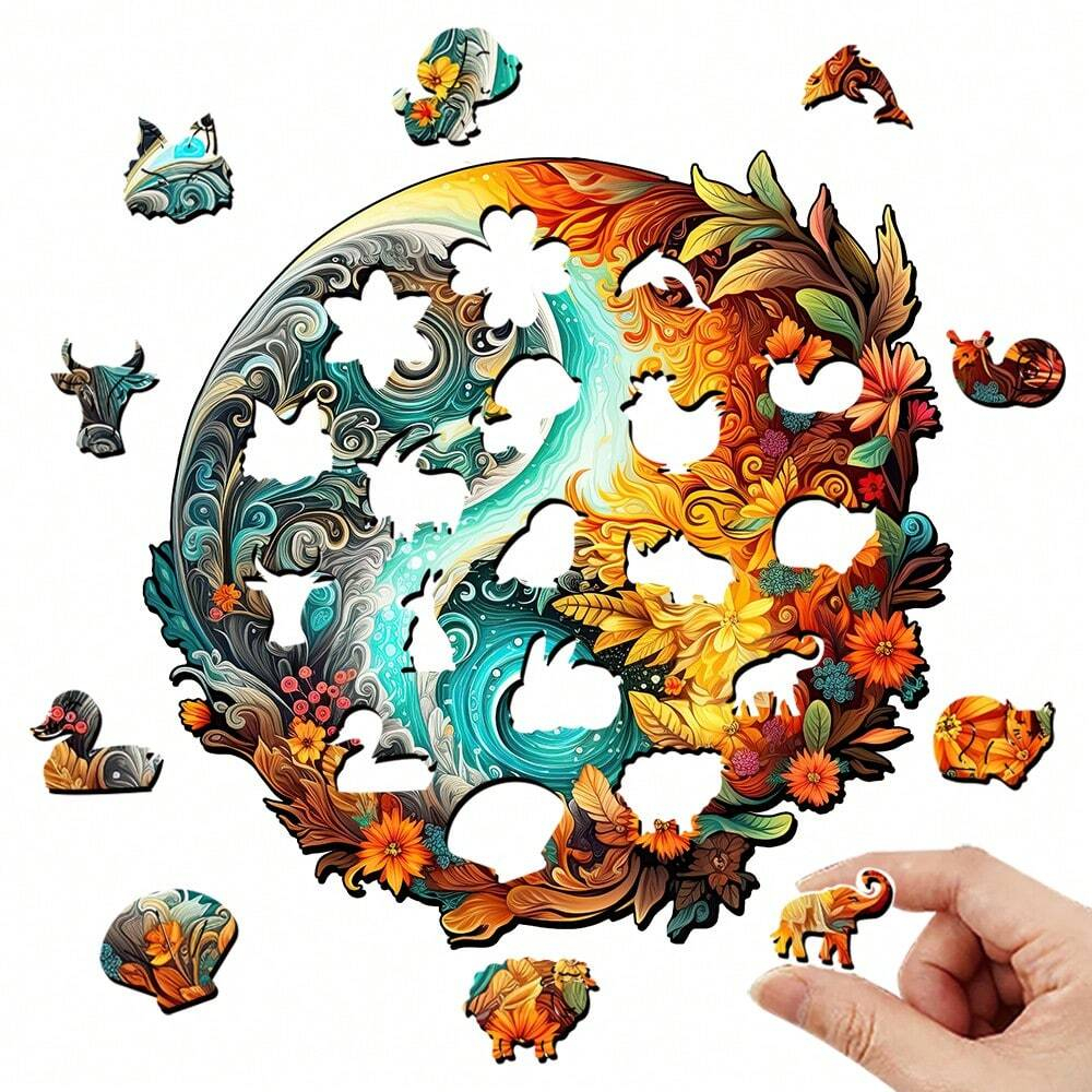 Yin Yang World- Wooden Jigsaw Puzzles