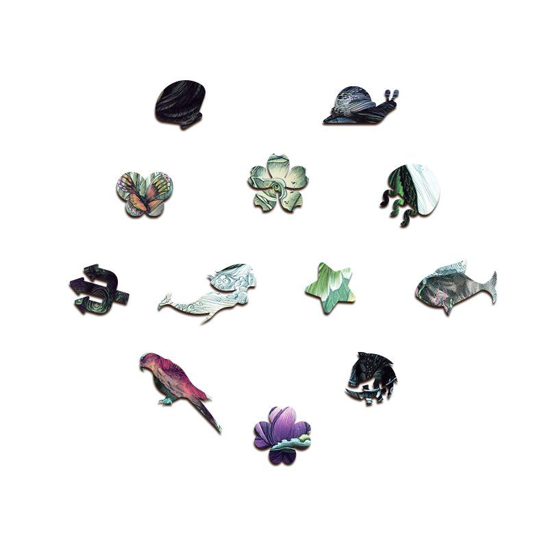 Yin Yang-Angel and Devil Mandala - Wooden Jigsaw Puzzles