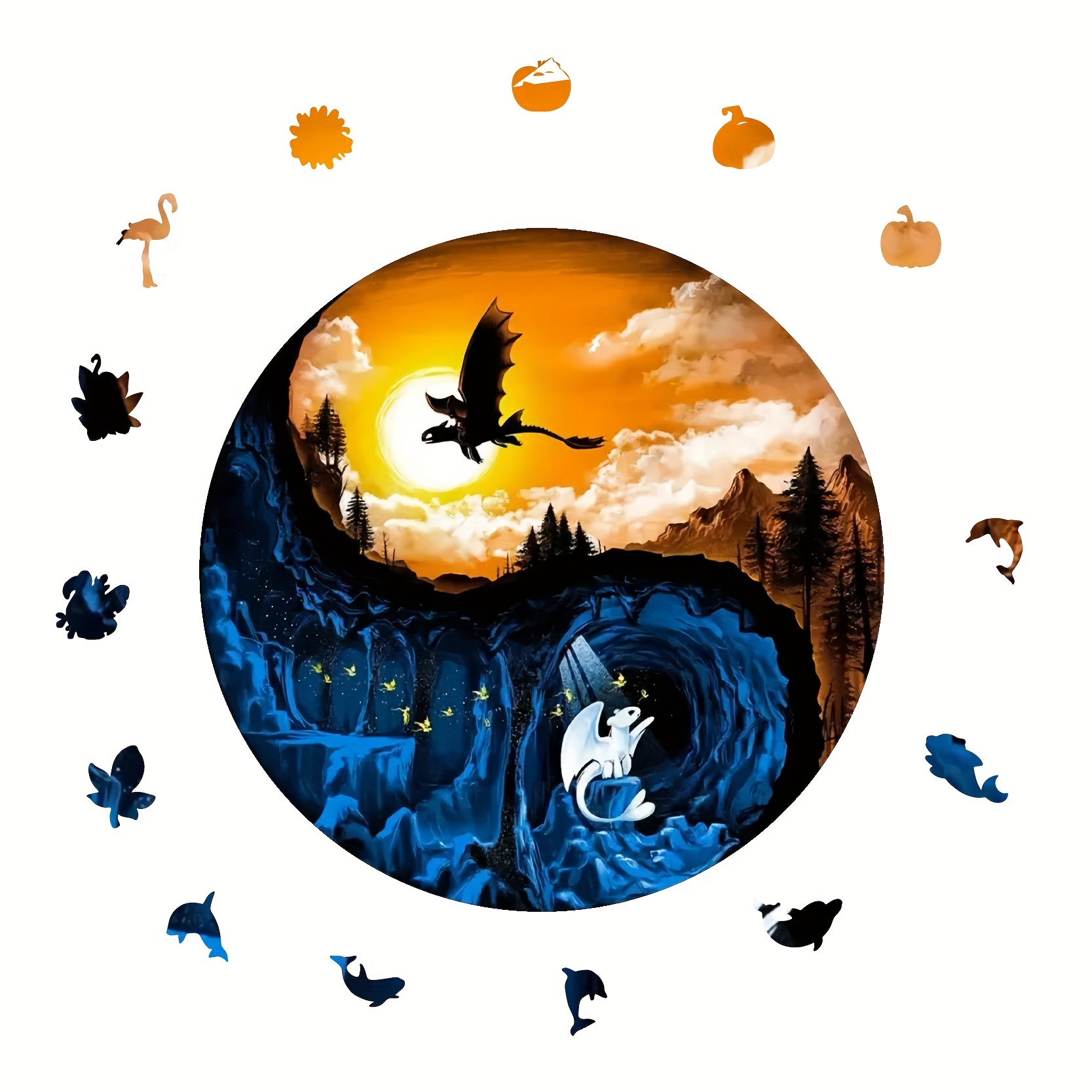 Yin Yang | Two Worlds - Wooden Jigsaw Puzzles