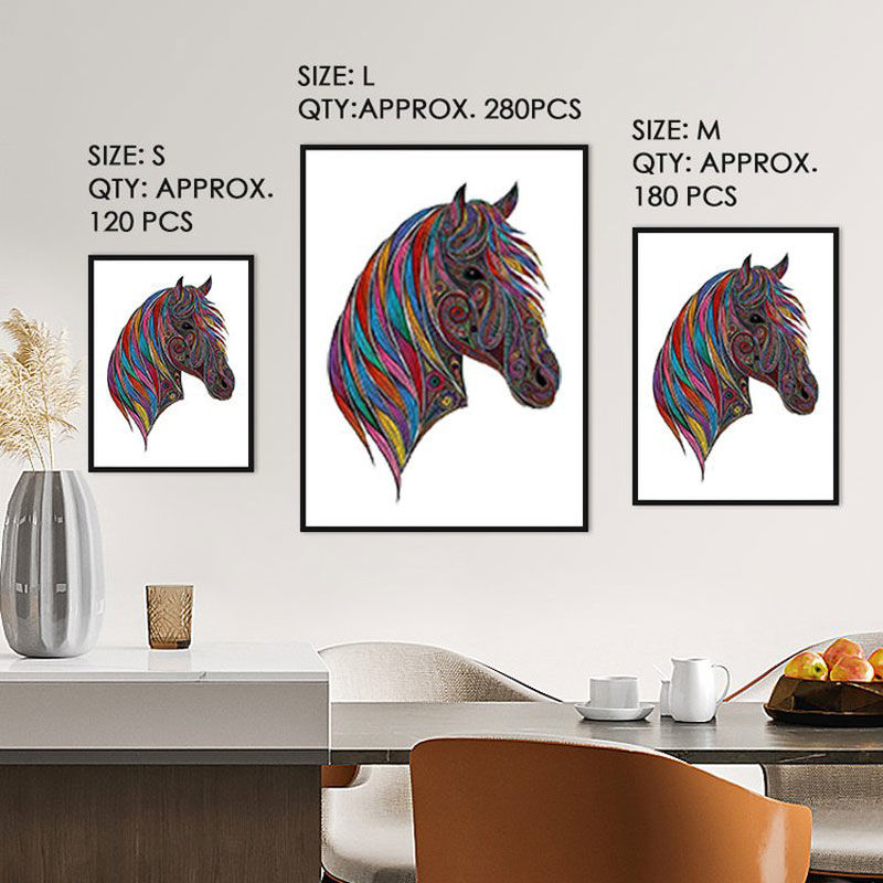 Colorful Horse - Wooden Jigsaw Puzzles