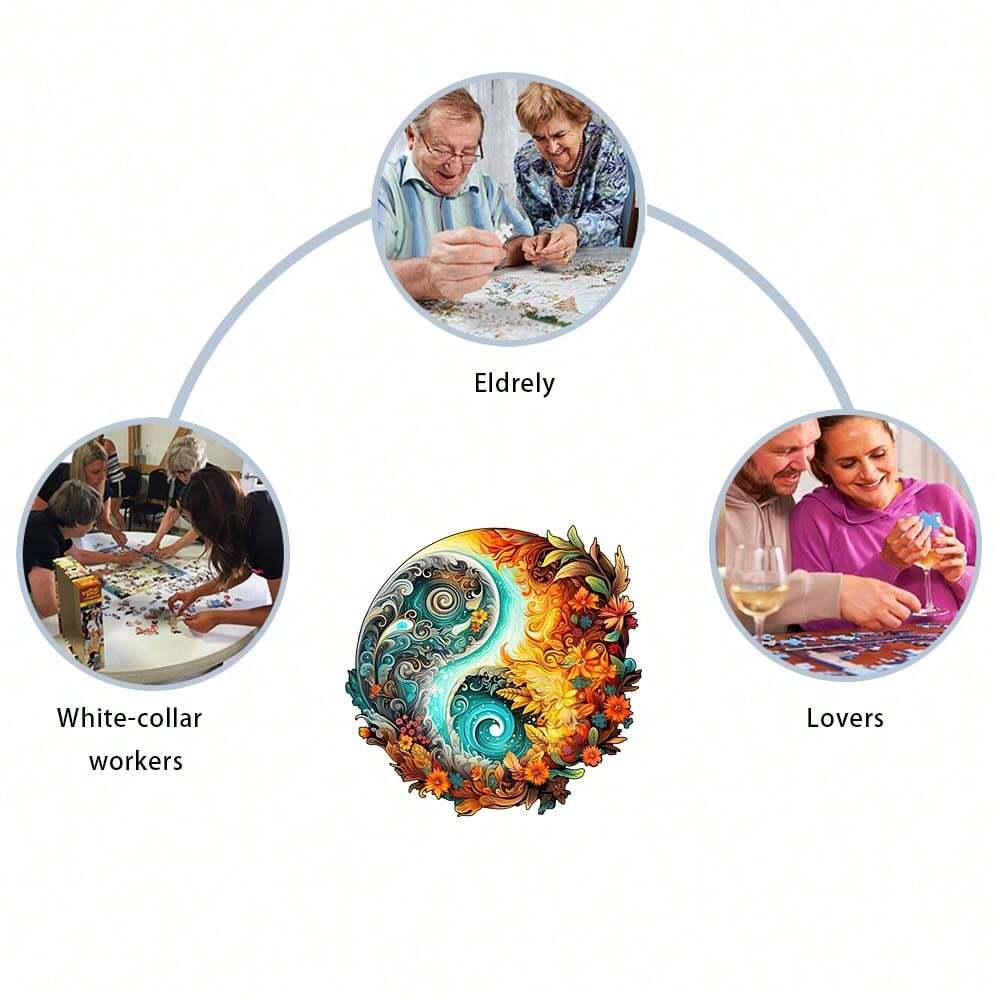 Yin Yang World- Wooden Jigsaw Puzzles