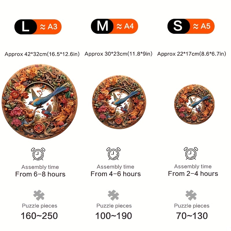 Bluebird - Wooden Jigsaw Puzzle