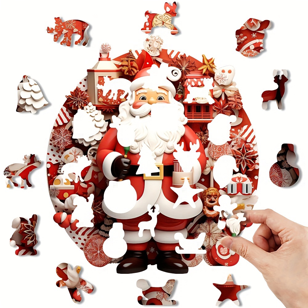 Christmas Theme Shaped - Wooden Jigsaw Puzzles