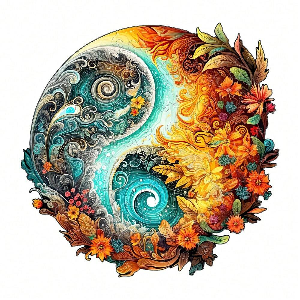 Yin Yang World- Wooden Jigsaw Puzzles