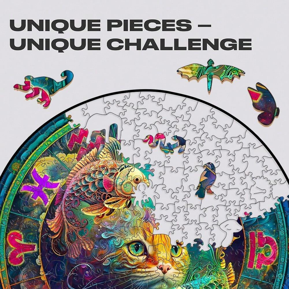 Twelve Constellations | Pisces - Wooden Jigsaw Puzzle