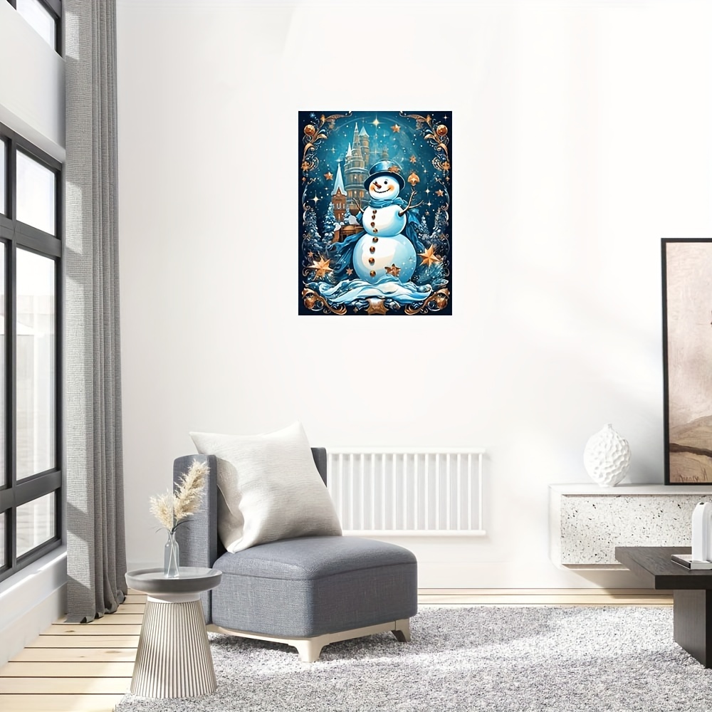 Snowman And Stars - Wooden Jigsaw Puzzles